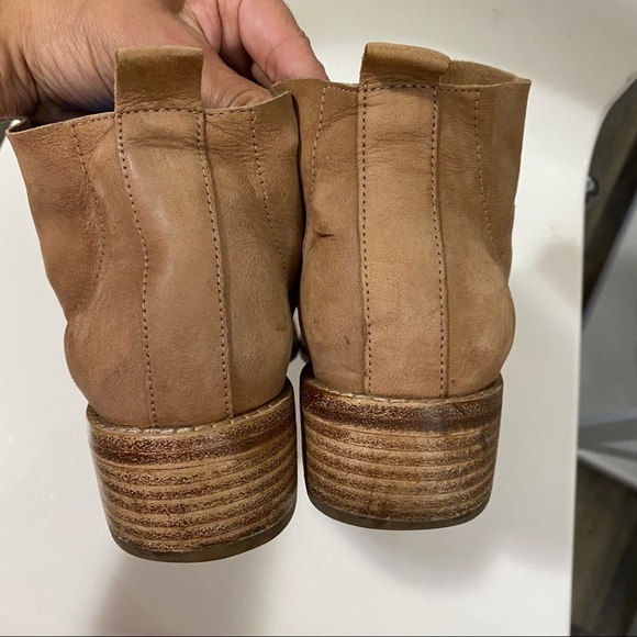 Eileen Fisher SOUL TUMBLED NUBUCK BOOTIE Leather Tan Size 6 - Picture 6 of 8